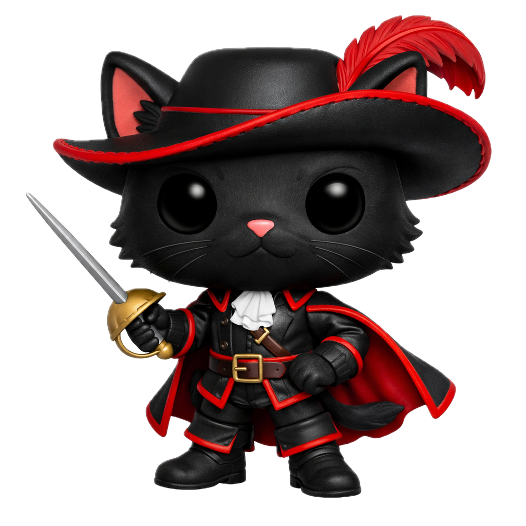 Swashbuckling Cat Sticker